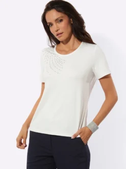 Shirt mit Glitzersteinchen