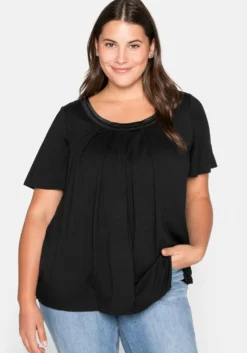 Shirt mit Kellerfalte vorn