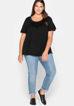 Shirt mit Kellerfalte vorn