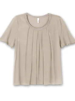 Shirt mit Kellerfalte vorn
