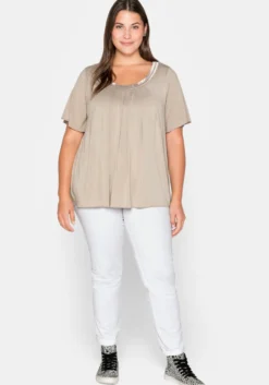 Shirt mit Kellerfalte vorn