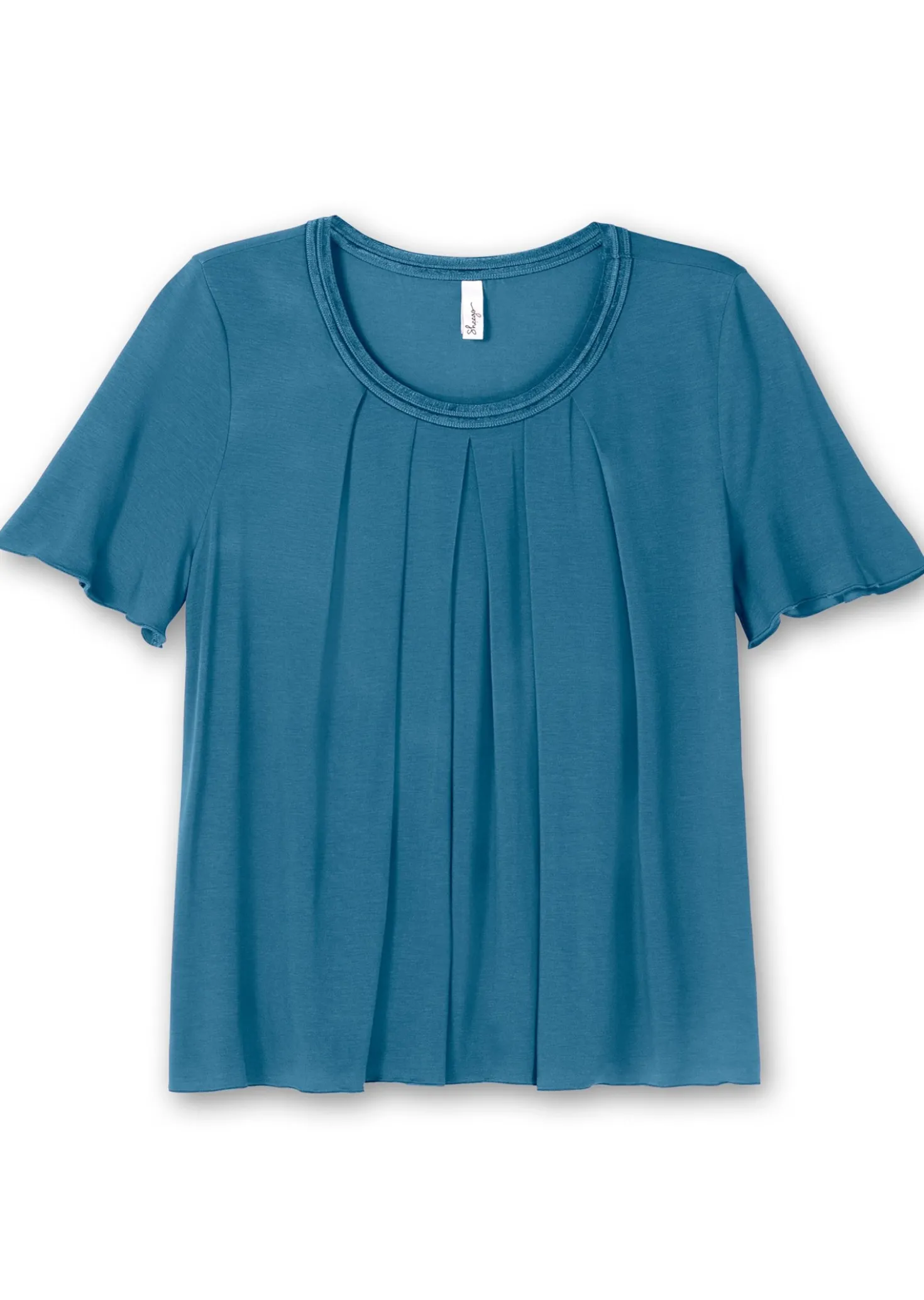 Shirt mit Kellerfalte vorn