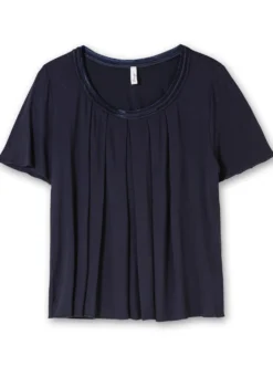 Shirt mit Kellerfalte vorn