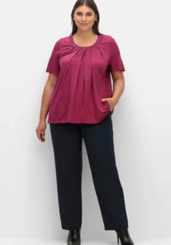 Shirt mit Kellerfalte vorn