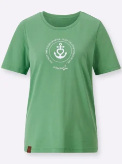 Shirt mit maritimem Print-Motiv