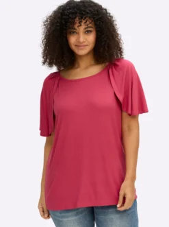 Shirt mit offen fallendem Ärmel