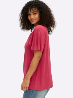 Shirt mit offen fallendem Ärmel
