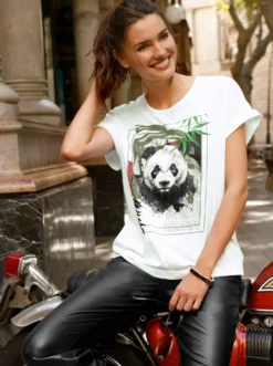 Shirt mit Panda-Motiv