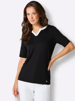 Shirt mit Paspel-Verzierung