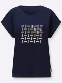 Shirt mit platziertem Druckmuster