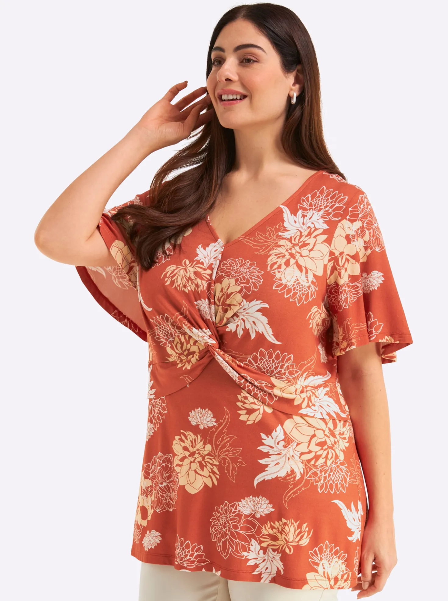 Shirt mit raffiniertem Knotendetail