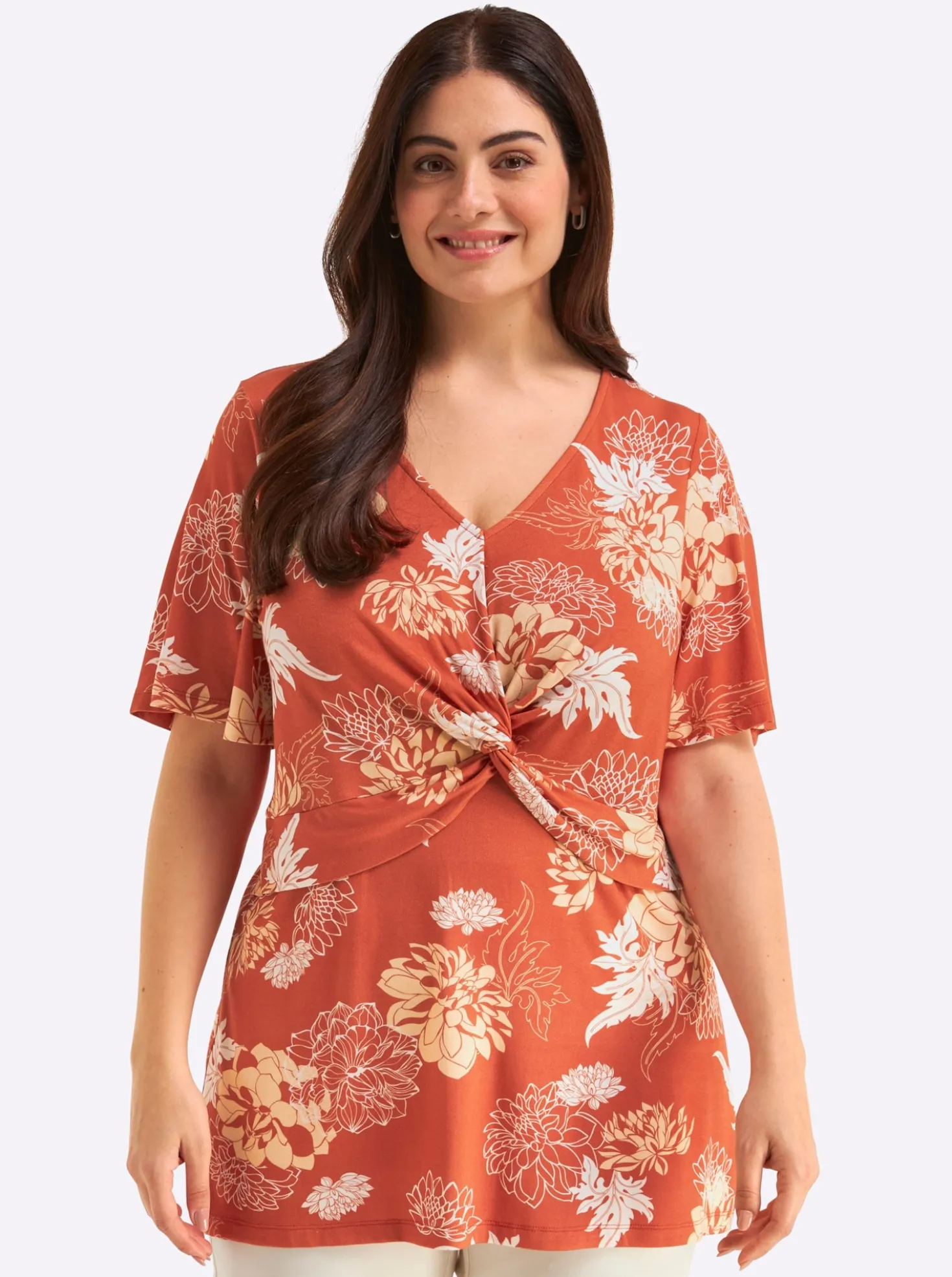 Shirt mit raffiniertem Knotendetail