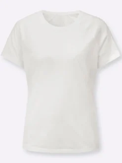 Shirt mit Spitzeneinsätzen