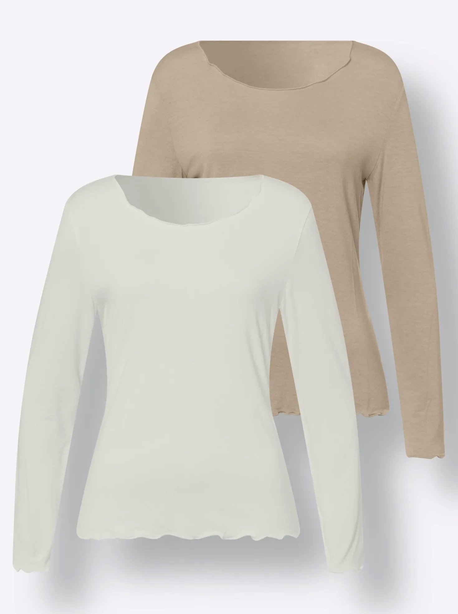 Shirt-Set in Viskose-Qualität