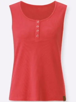 Shirttop in Ripp-Optik