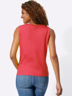 Shirttop in Ripp-Optik