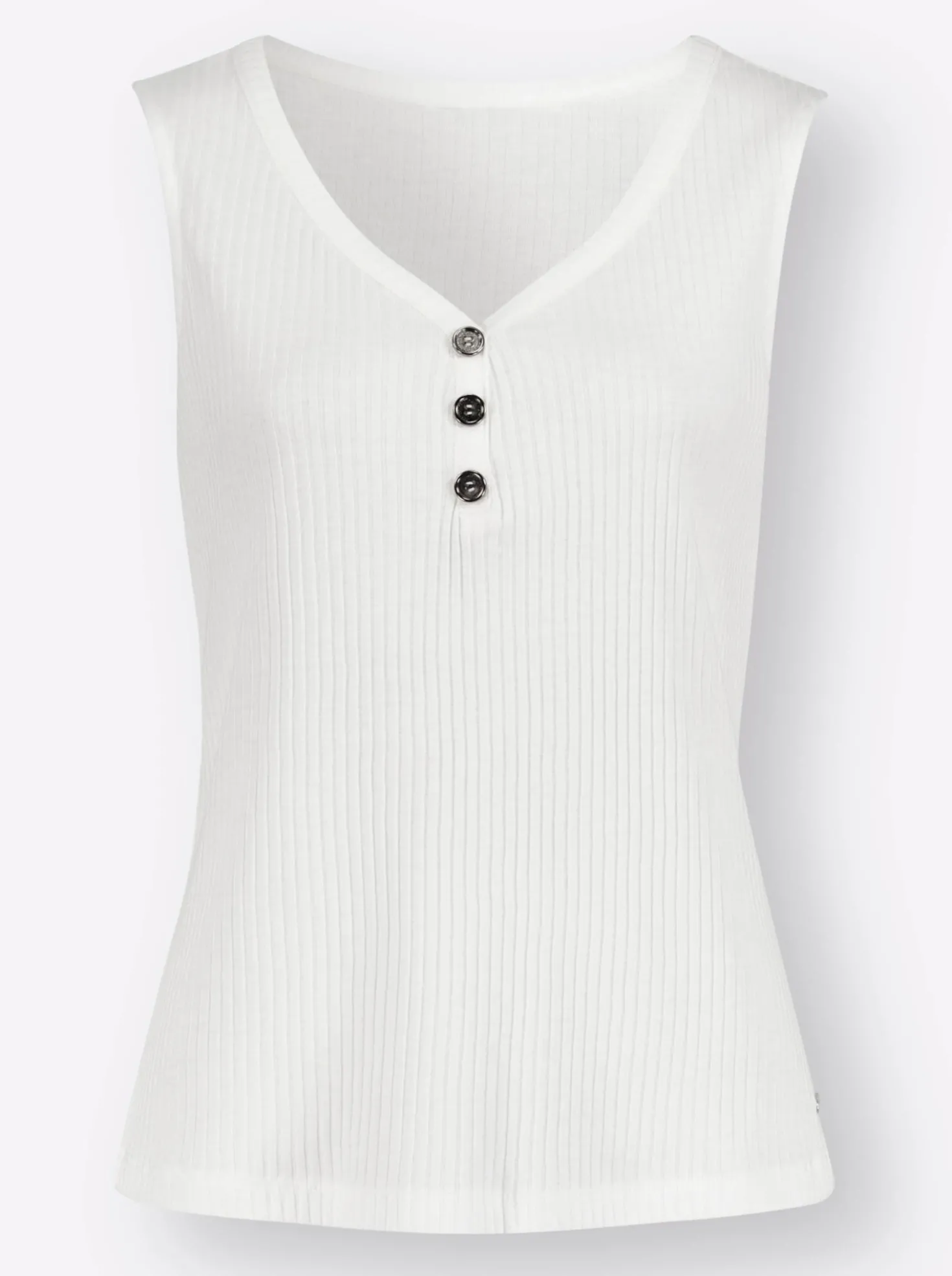 Shirttop in Ripp-Qualität