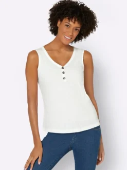 Shirttop in Ripp-Qualität