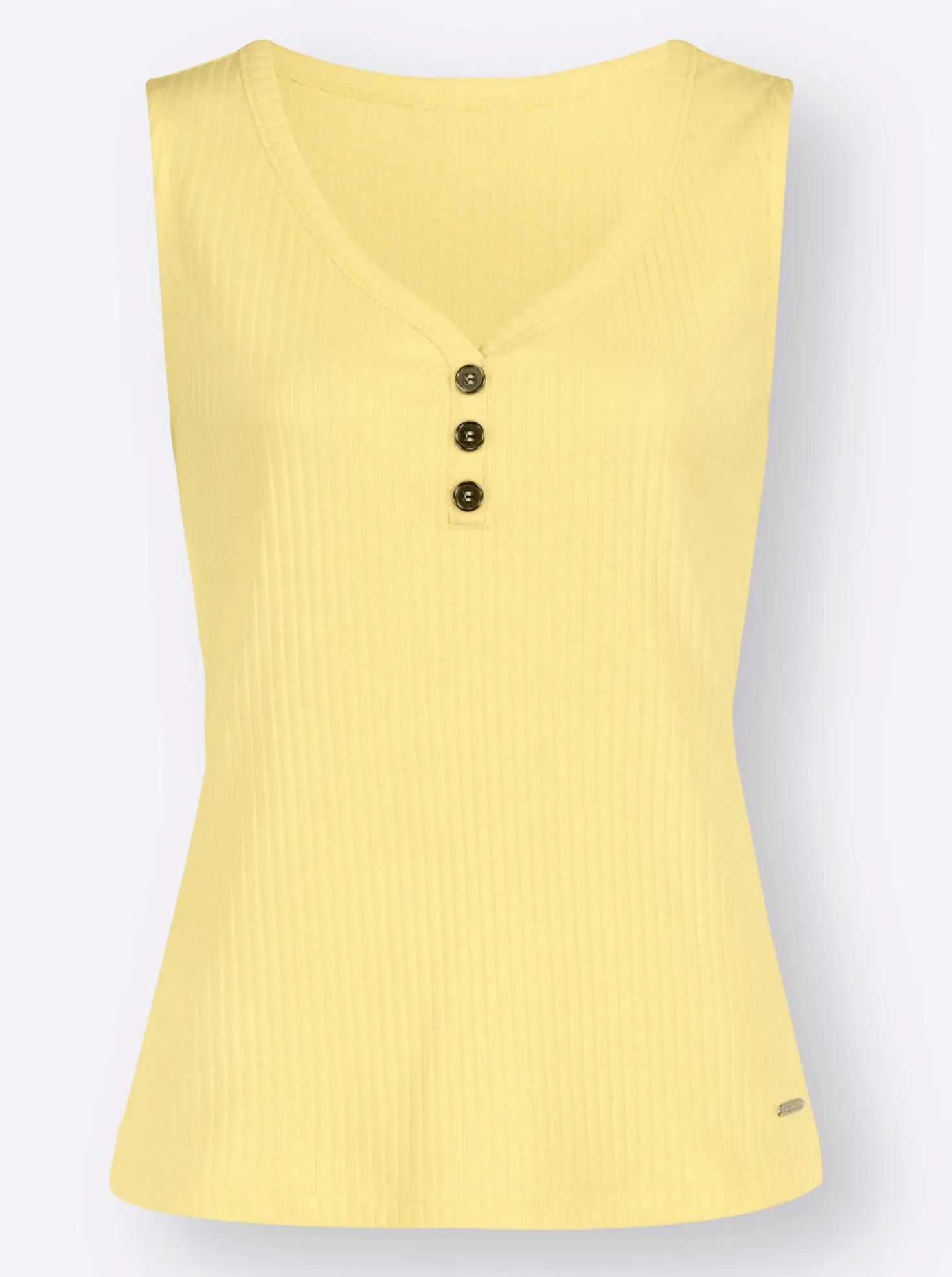 Shirttop in Ripp-Qualität