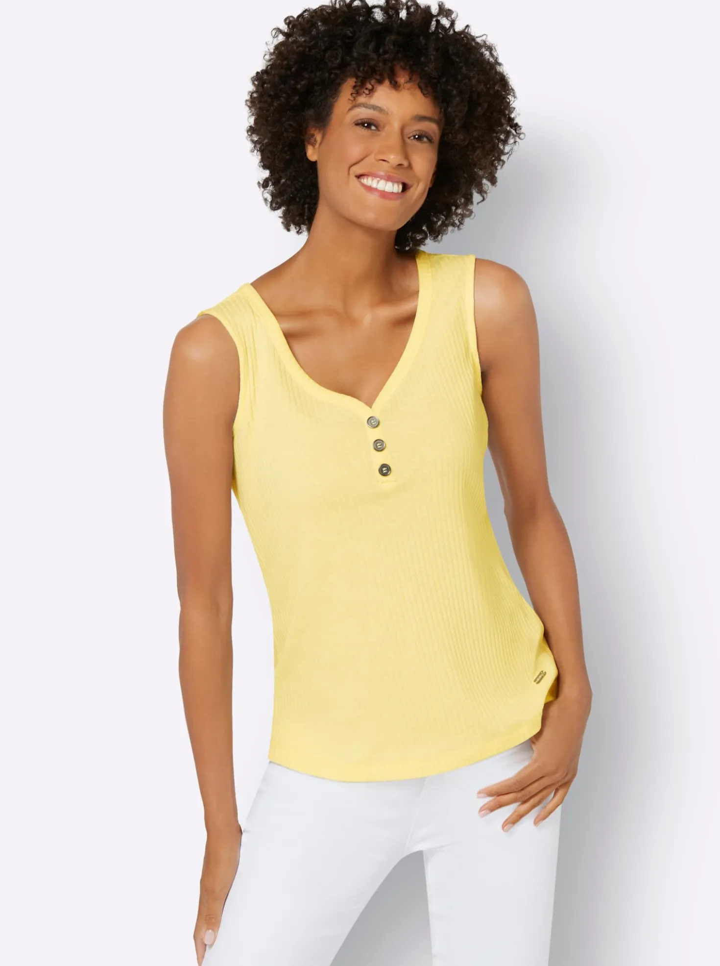 Shirttop in Ripp-Qualität