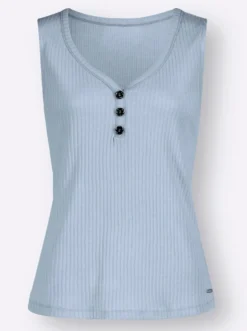 Shirttop in Ripp-Qualität