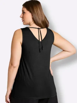 Shirttop mit Bindeband im Nacken