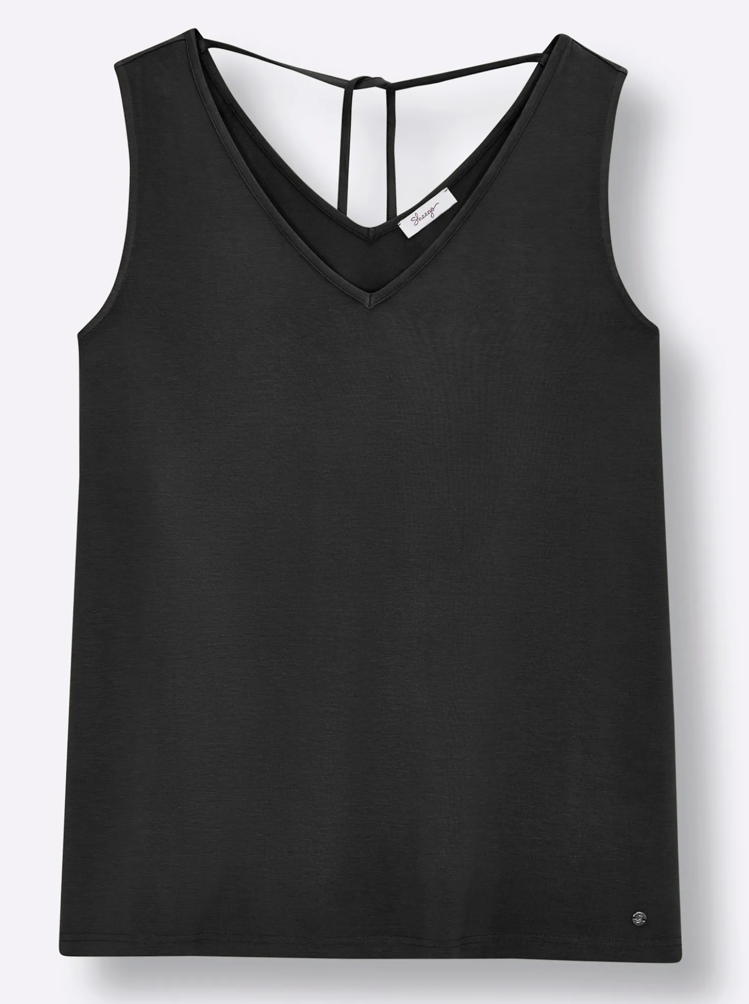 Shirttop mit Bindeband im Nacken