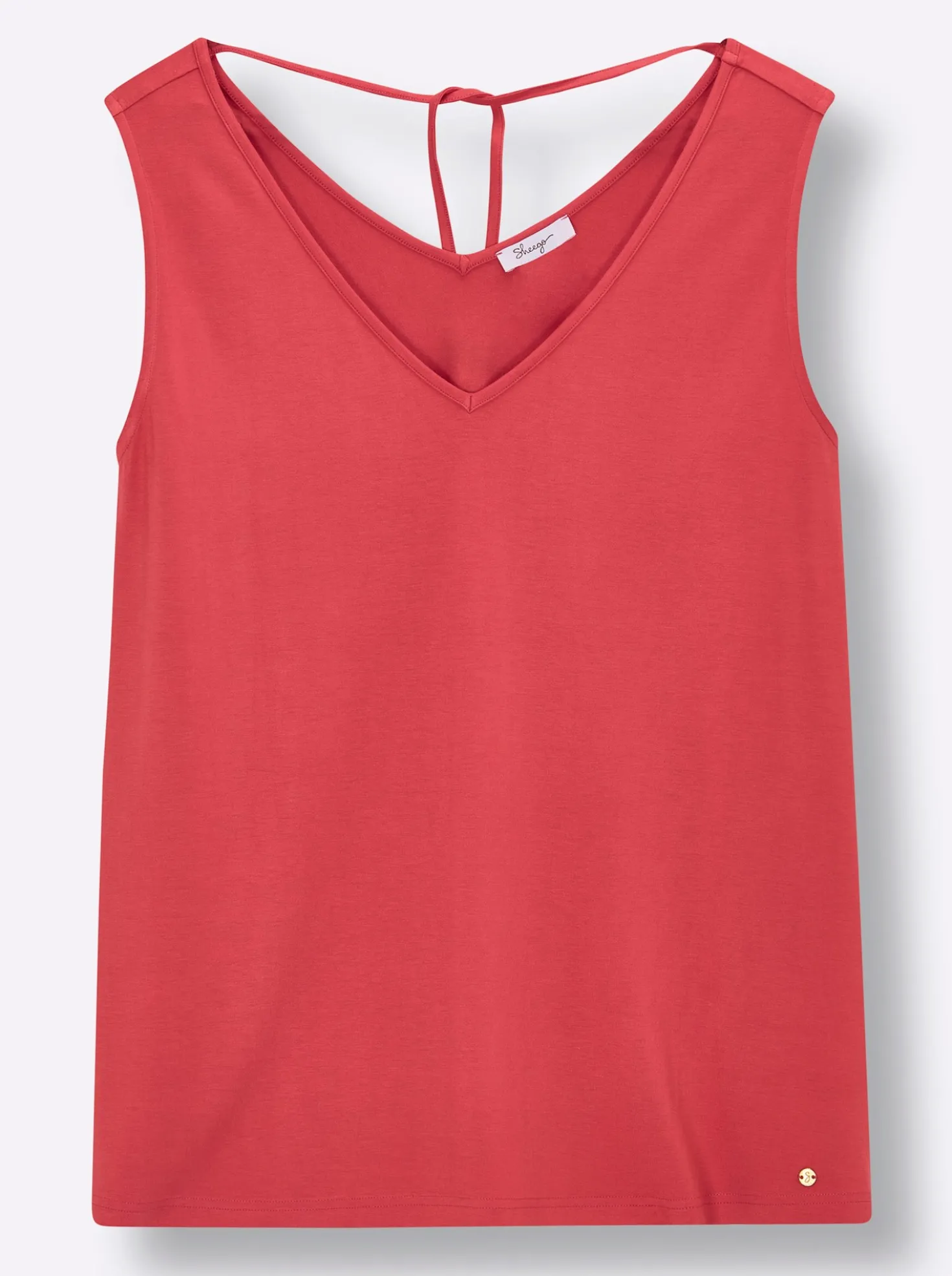 Shirttop mit Bindeband im Nacken