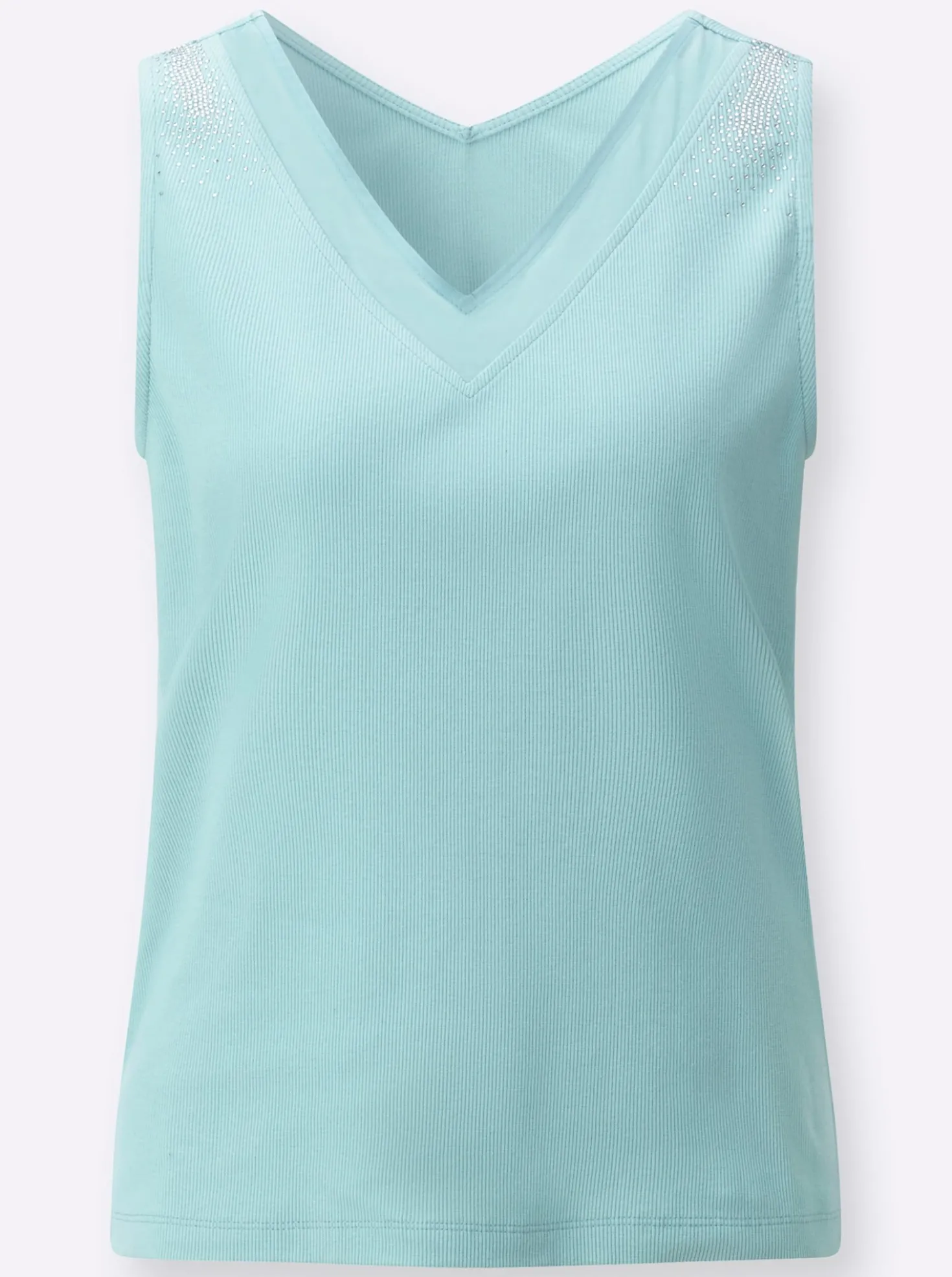 Shirttop mit breiten Trägern