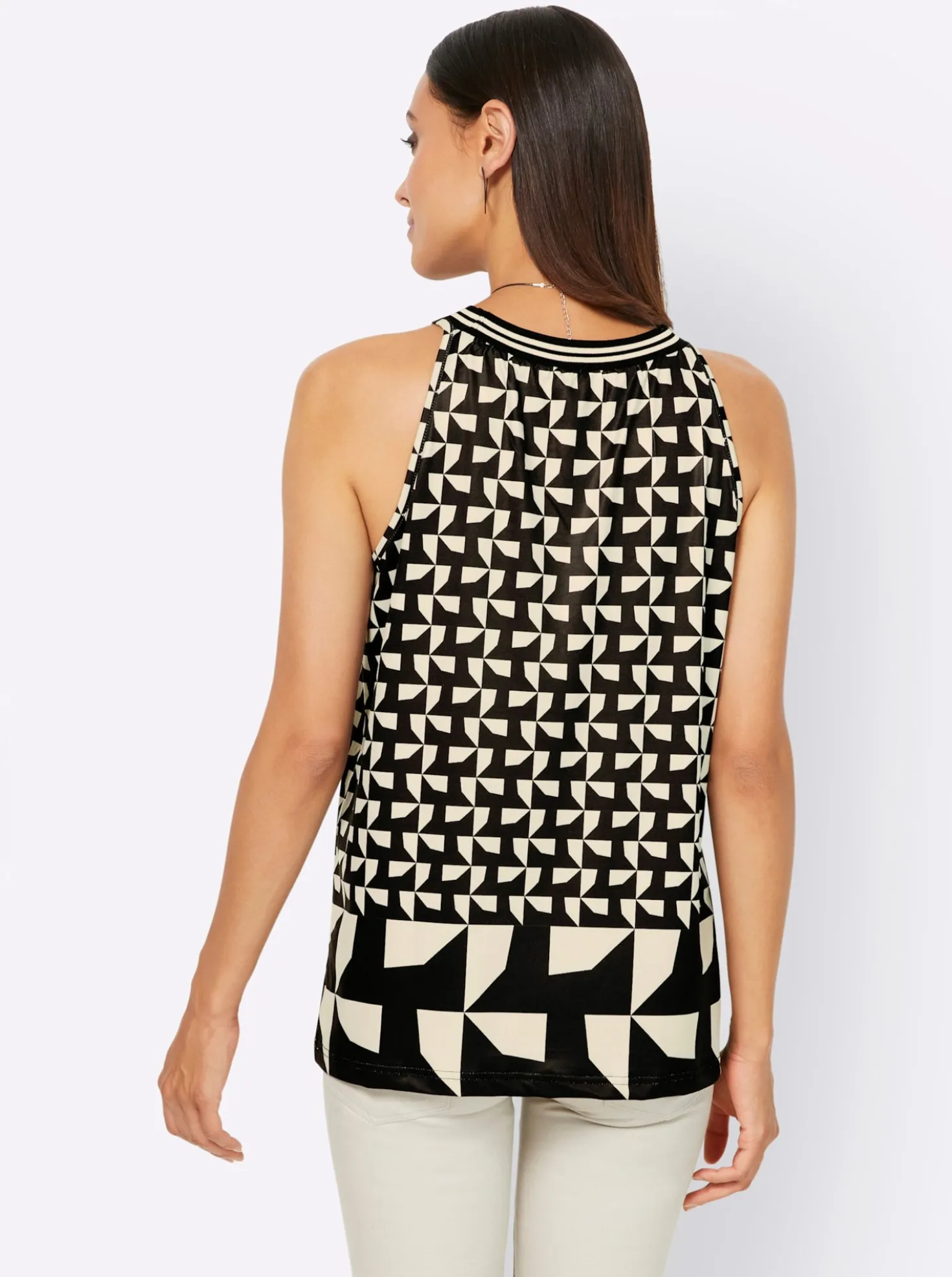 Shirttop mit breiten Trägern