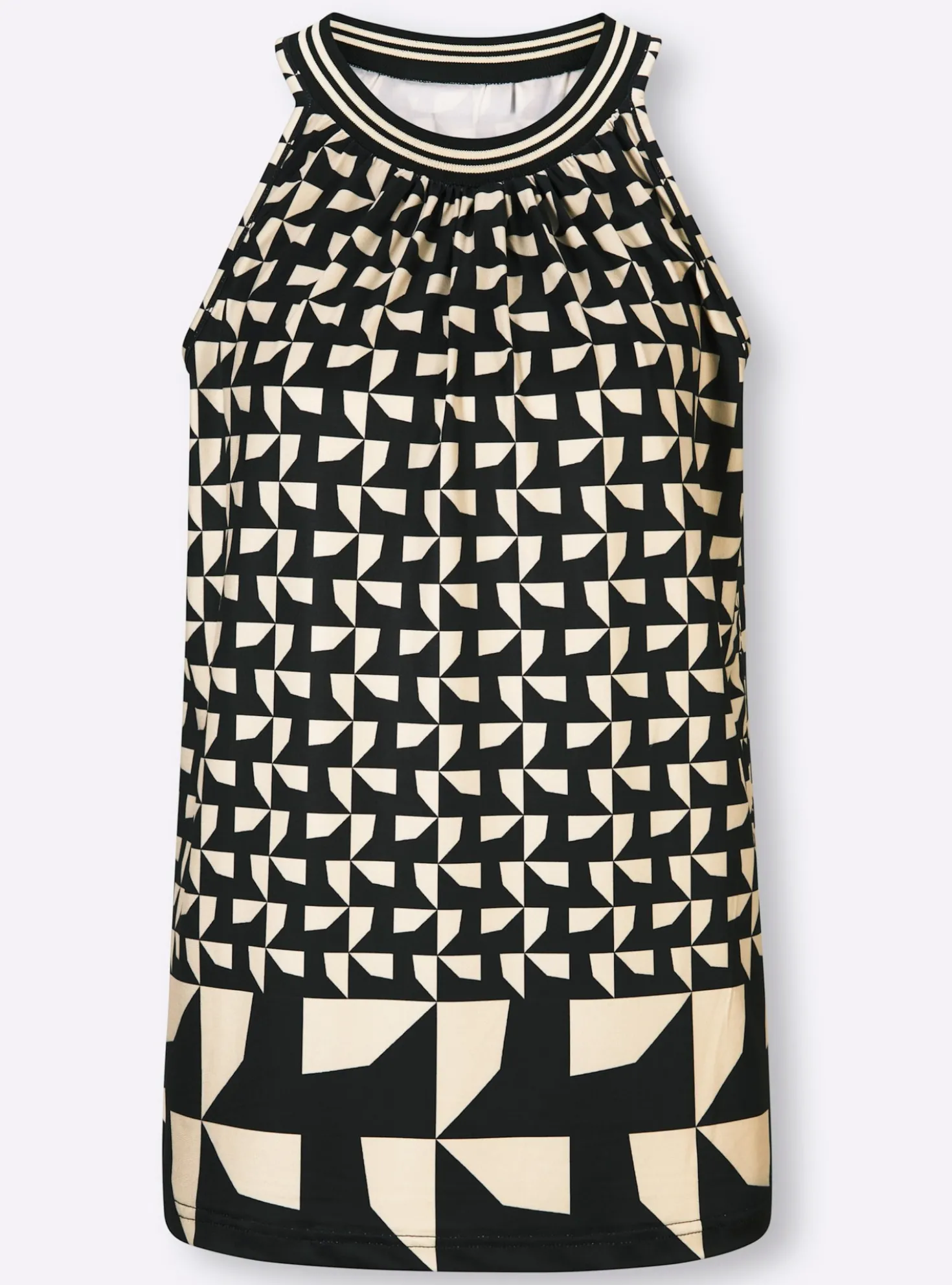 Shirttop mit breiten Trägern