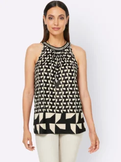 Shirttop mit breiten Trägern