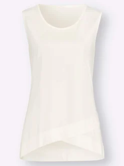 Shirttop mit hinten längerem Saum