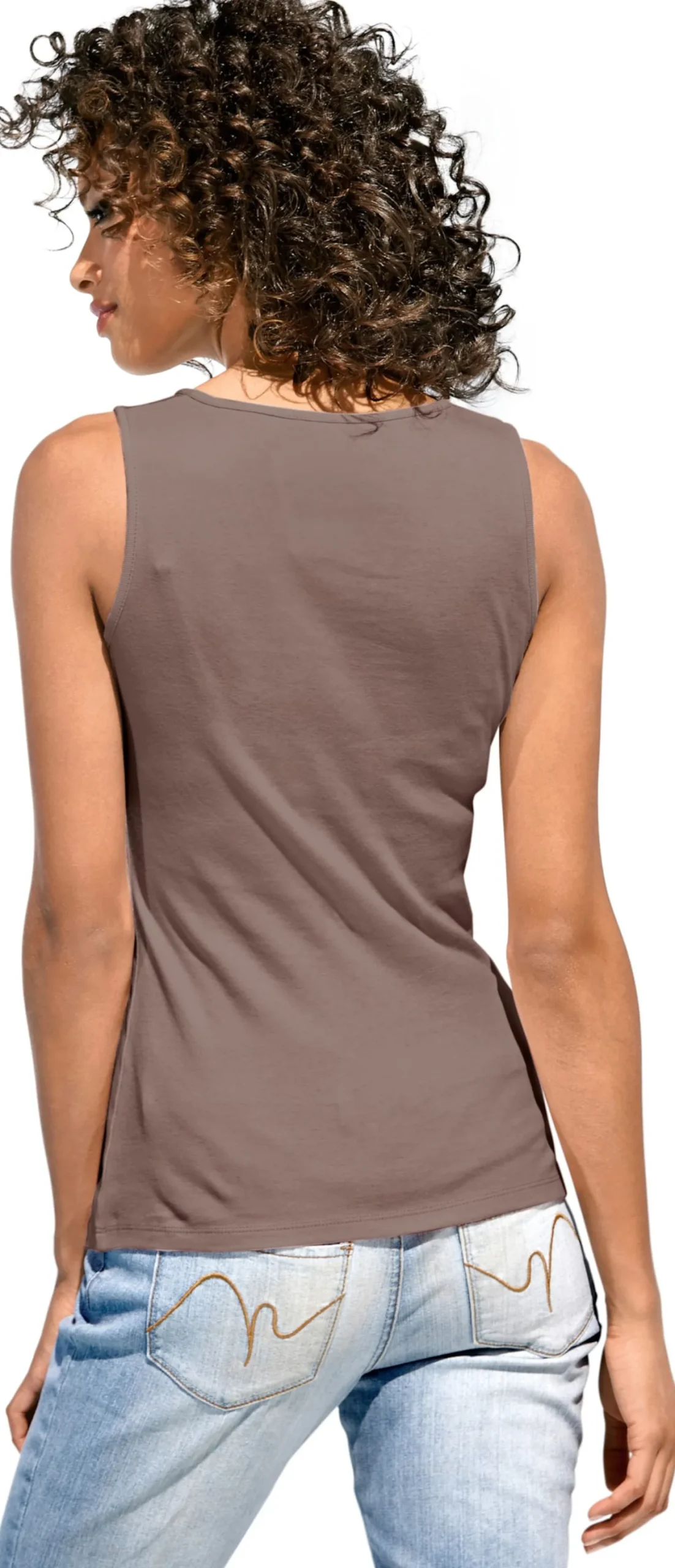 Shirttop mit Karree-Ausschnitt