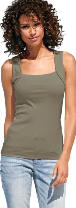 Shirttop mit Karree-Ausschnitt