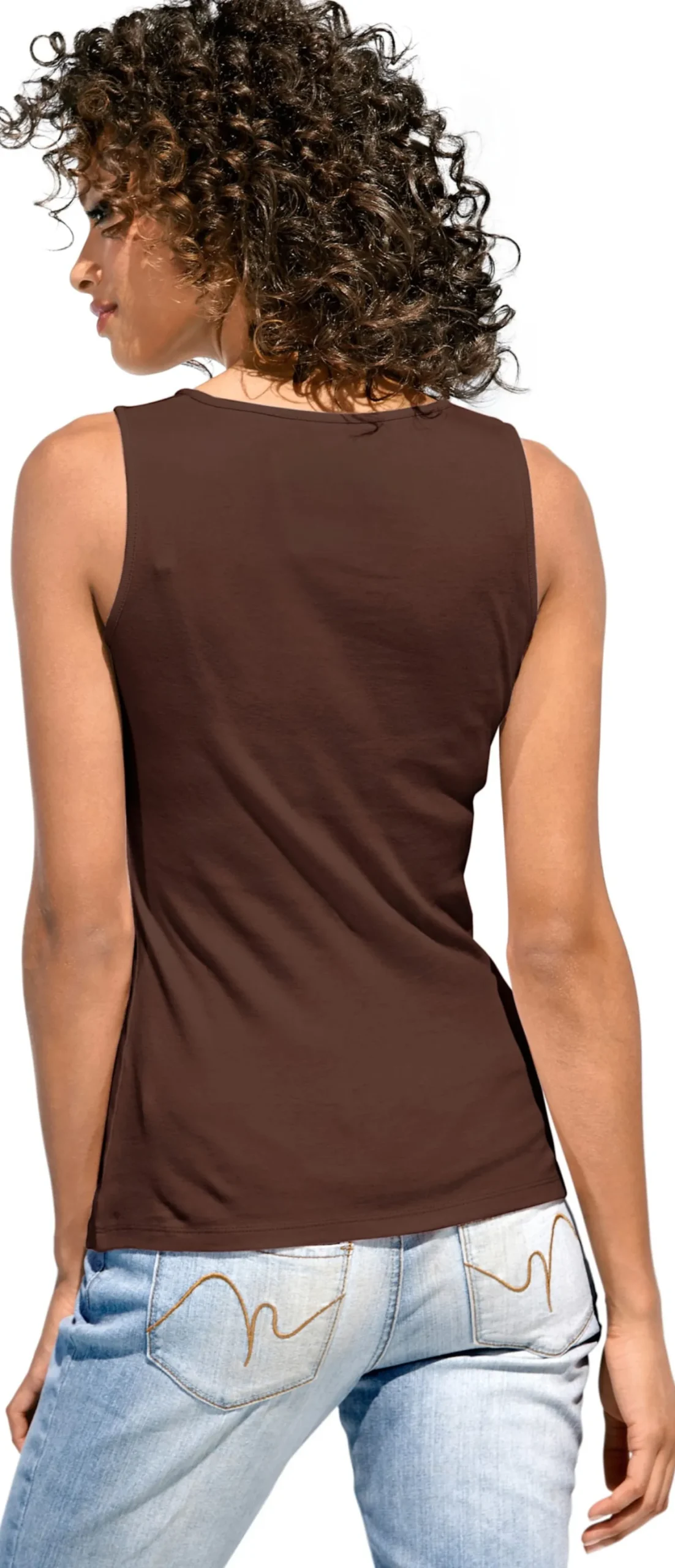 Shirttop mit Karree-Ausschnitt