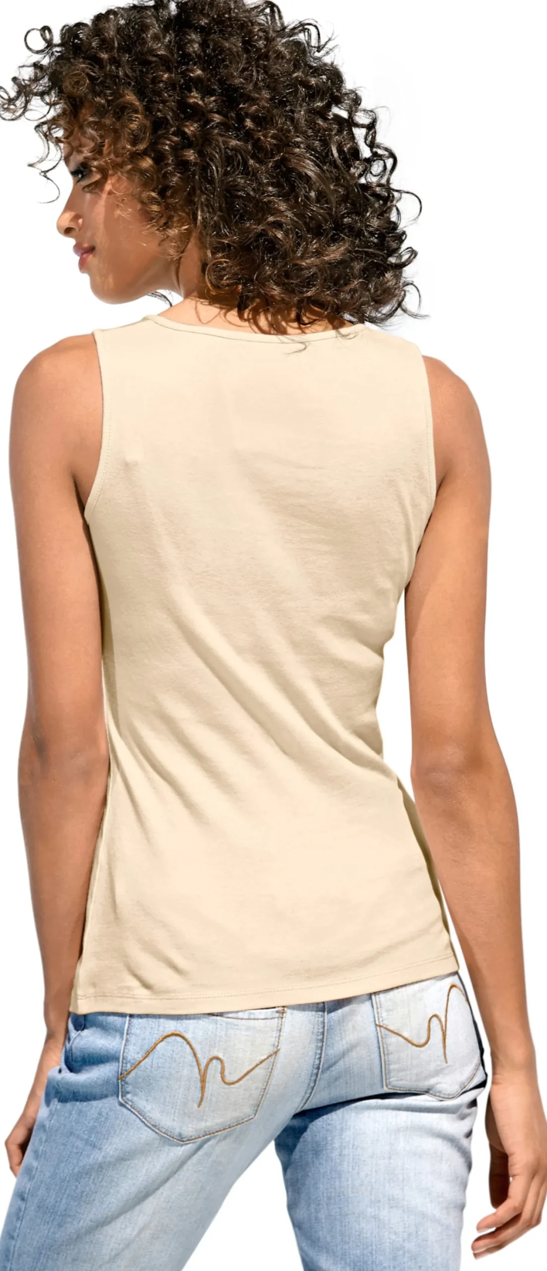 Shirttop mit Karree-Ausschnitt