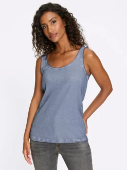 Shirttop mit kleinen Fransen