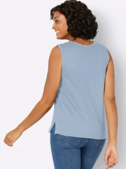 Shirttop mit Seitenschlitzen