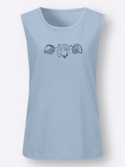 Shirttop mit Seitenschlitzen