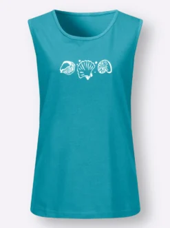 Shirttop mit Seitenschlitzen