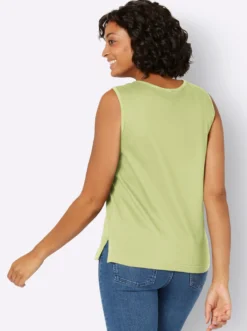 Shirttop mit Seitenschlitzen