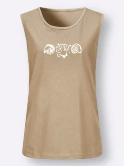 Shirttop mit Seitenschlitzen