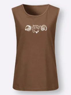 Shirttop mit Seitenschlitzen