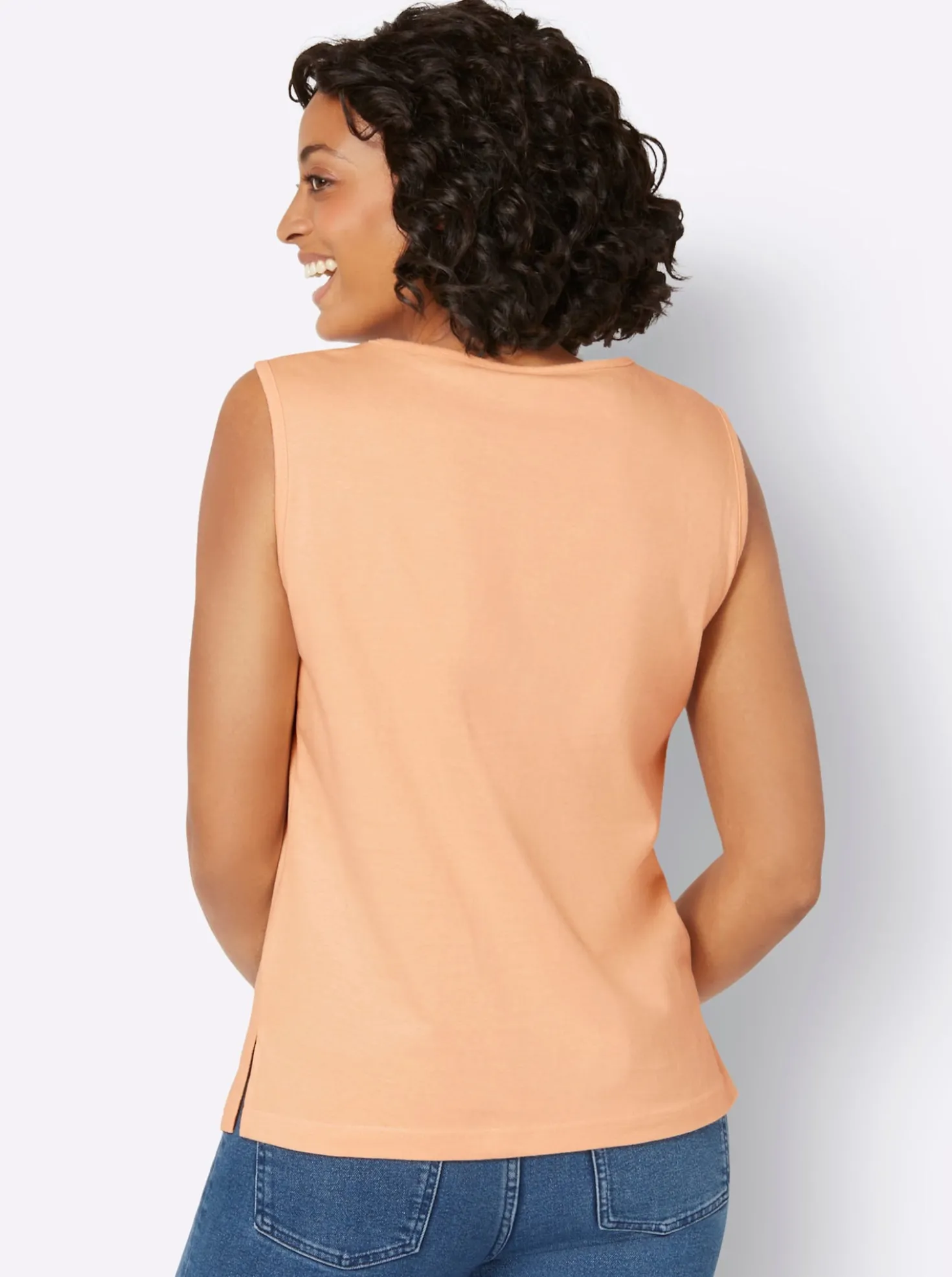 Shirttop mit Seitenschlitzen