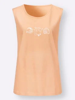 Shirttop mit Seitenschlitzen