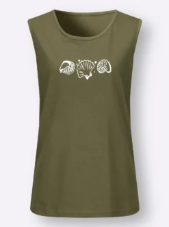 Shirttop mit Seitenschlitzen
