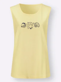 Shirttop mit Seitenschlitzen