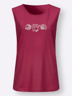 Shirttop mit Seitenschlitzen