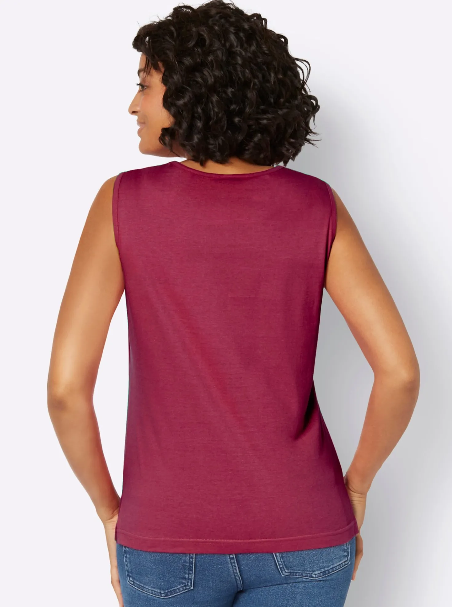 Shirttop mit Seitenschlitzen